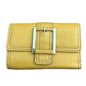 NWT Nine West Mustard Yellow Trifold Wallet